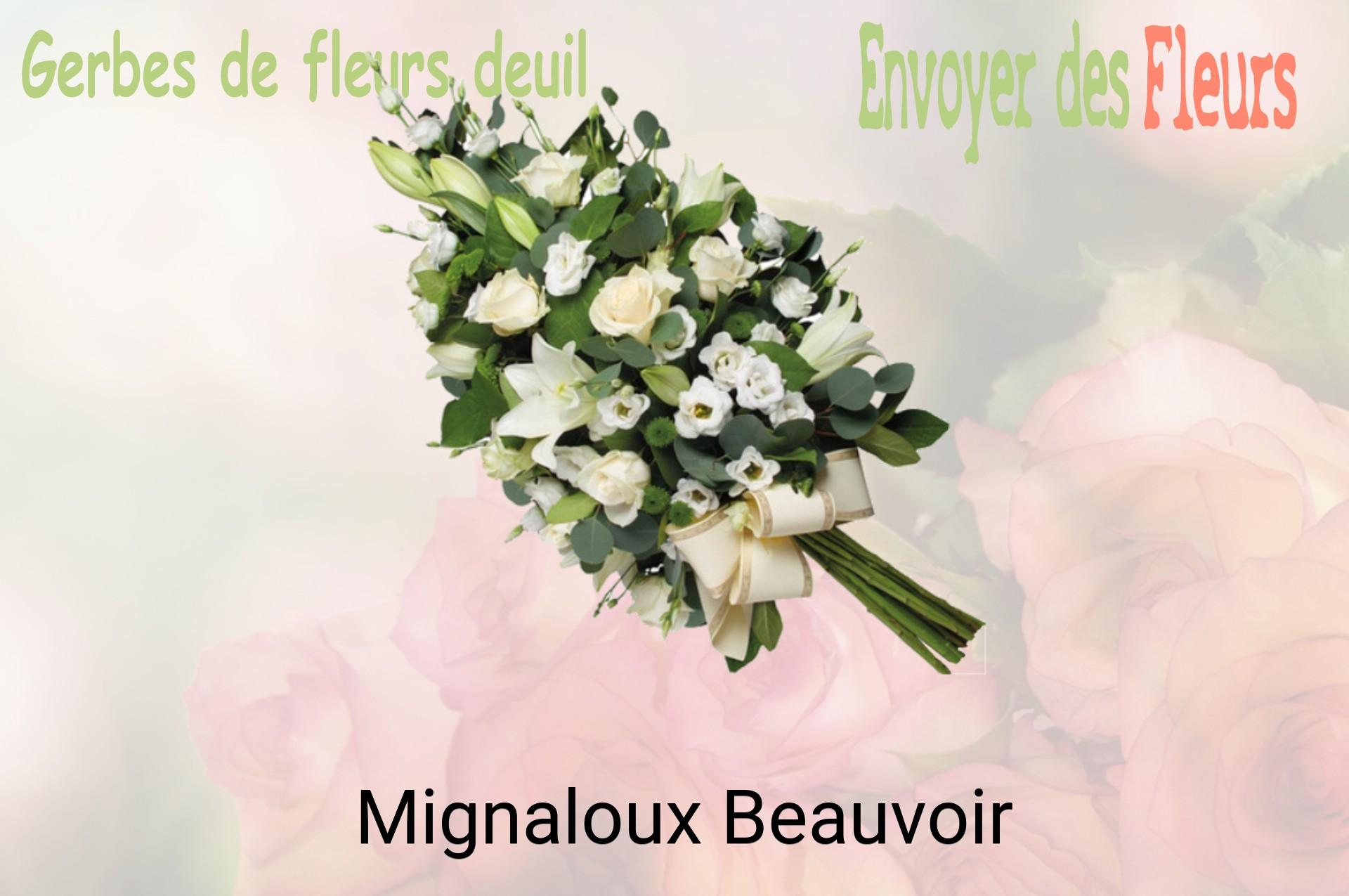 Gerbe de fleurs de deuil livrée à Mignaloux-Beauvoir